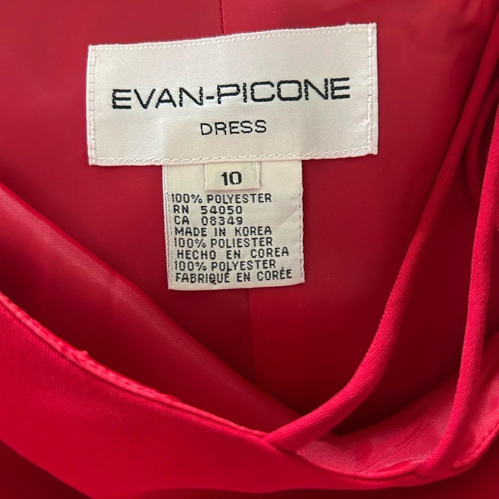Evan Picone Bold Red Dress